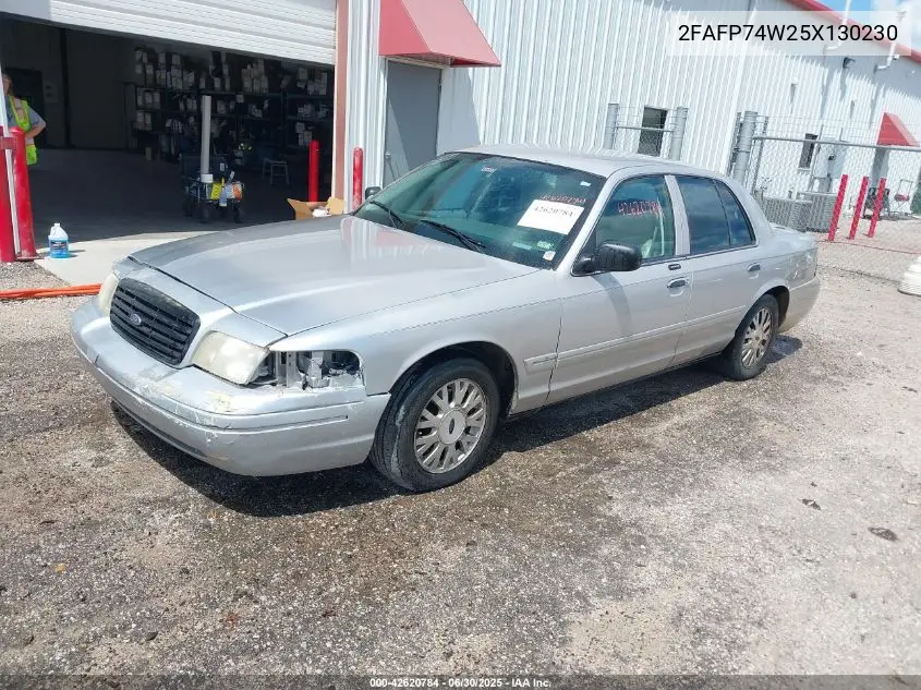 2005 Ford Crown Victoria Lx/Lx Sport VIN: 2FAFP74W25X130230 Lot: 42620784