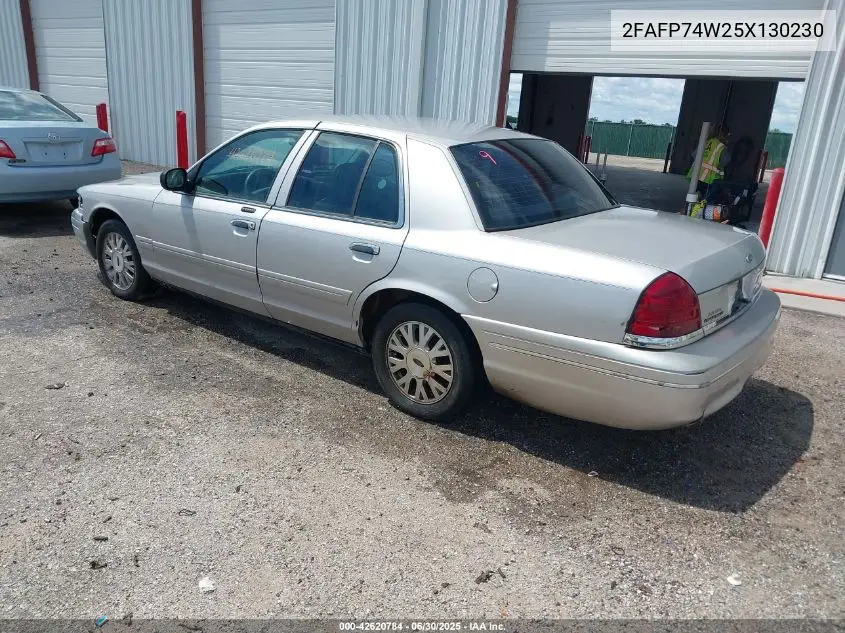 2005 Ford Crown Victoria Lx/Lx Sport VIN: 2FAFP74W25X130230 Lot: 42620784