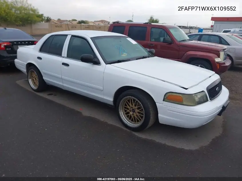 2006 Ford Crown Victoria Police/Police Interceptor VIN: 2FAFP71WX6X109552 Lot: 42197083