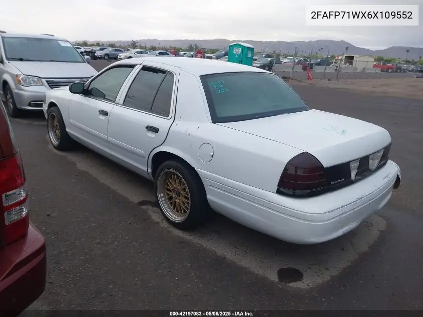 2006 Ford Crown Victoria Police/Police Interceptor VIN: 2FAFP71WX6X109552 Lot: 42197083