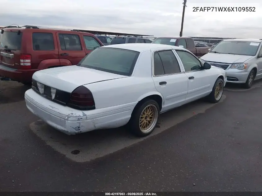 2006 Ford Crown Victoria Police/Police Interceptor VIN: 2FAFP71WX6X109552 Lot: 42197083