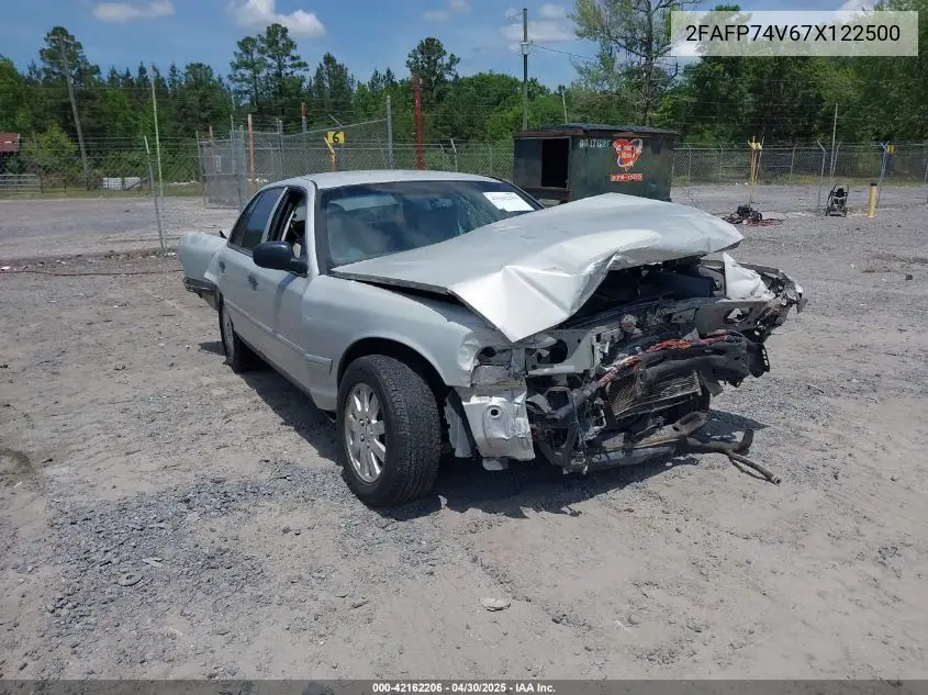 2007 Ford Crown Victoria Lx VIN: 2FAFP74V67X122500 Lot: 42162206