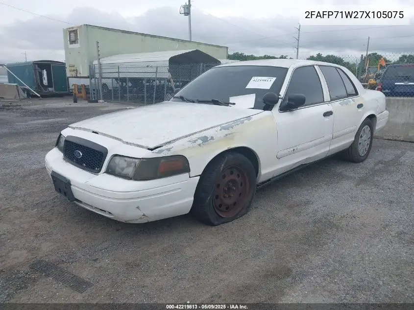 2007 Ford Crown Victoria Police Interceptor VIN: 2FAFP71W27X105075 Lot: 42219813