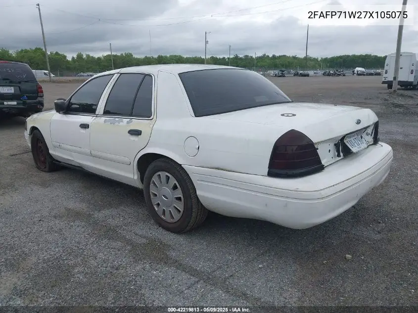 2007 Ford Crown Victoria Police Interceptor VIN: 2FAFP71W27X105075 Lot: 42219813