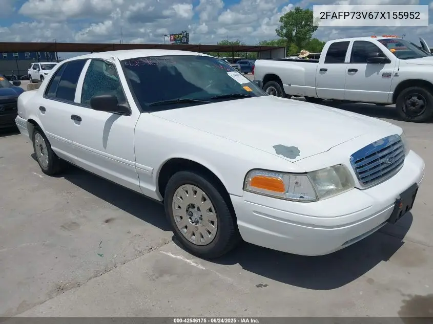 2007 Ford Crown Victoria Standard VIN: 2FAFP73V67X155952 Lot: 42546175
