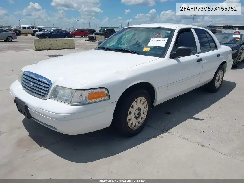 2007 Ford Crown Victoria Standard VIN: 2FAFP73V67X155952 Lot: 42546175