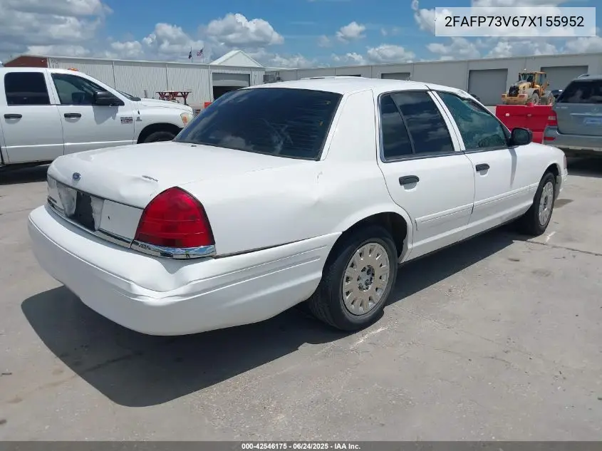 2007 Ford Crown Victoria Standard VIN: 2FAFP73V67X155952 Lot: 42546175