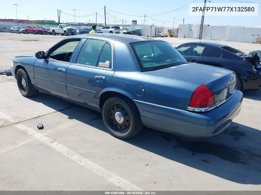 2007 Ford Crown Victoria Police/Police Interceptor VIN: 2FAFP71W77X132580 Lot: 42561658