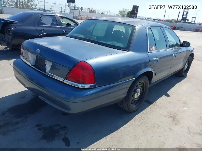 2007 Ford Crown Victoria Police/Police Interceptor VIN: 2FAFP71W77X132580 Lot: 42561658