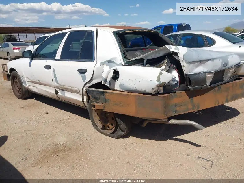 2008 Ford Crown Victoria Police/Police Interceptor VIN: 2FAHP71V48X172634 Lot: 42179184