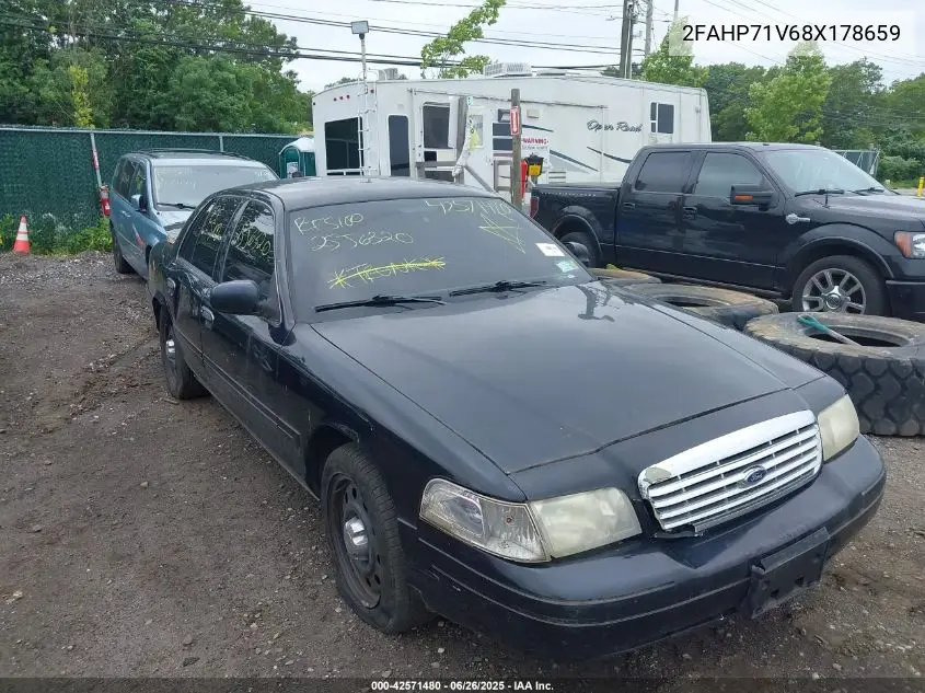 2008 Ford Crown Victoria Police/Police Interceptor VIN: 2FAHP71V68X178659 Lot: 42571480