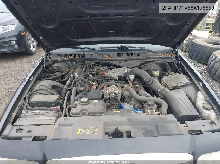 2008 Ford Crown Victoria Police/Police Interceptor VIN: 2FAHP71V68X178659 Lot: 42571480