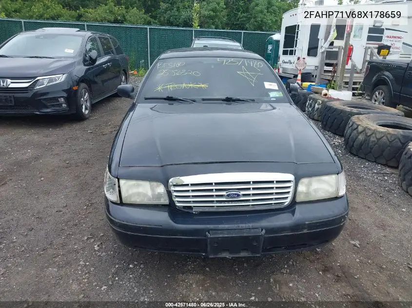 2008 Ford Crown Victoria Police/Police Interceptor VIN: 2FAHP71V68X178659 Lot: 42571480