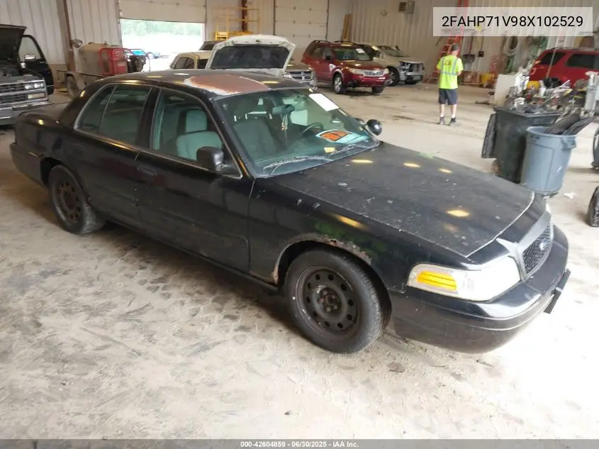 2008 Ford Crown Victoria Police/Police Interceptor VIN: 2FAHP71V98X102529 Lot: 42604859