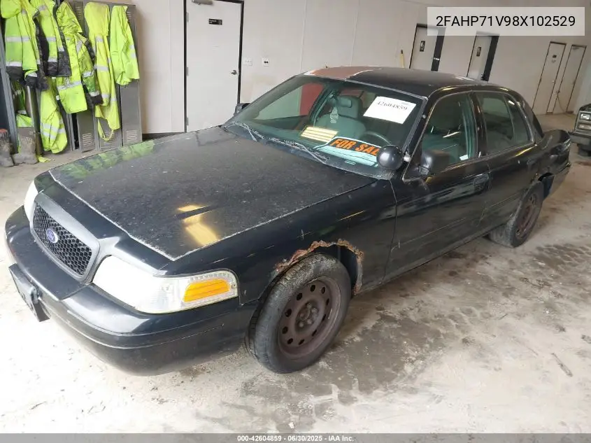 2008 Ford Crown Victoria Police/Police Interceptor VIN: 2FAHP71V98X102529 Lot: 42604859