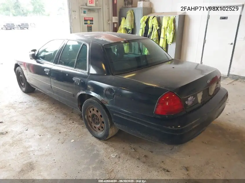 2008 Ford Crown Victoria Police/Police Interceptor VIN: 2FAHP71V98X102529 Lot: 42604859