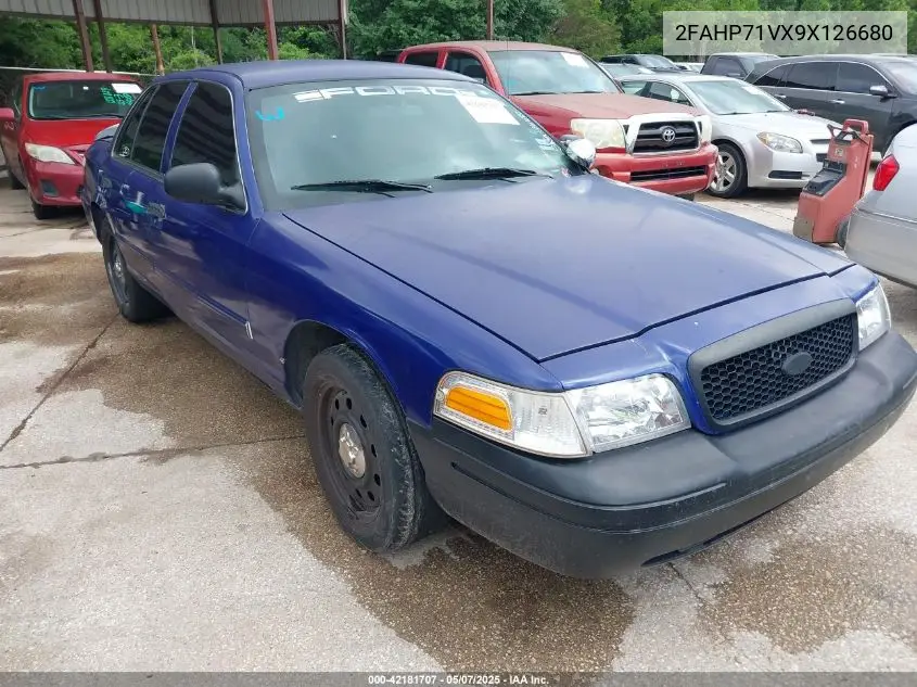 2009 Ford Crown Victoria Police/Police Interceptor VIN: 2FAHP71VX9X126680 Lot: 42181707