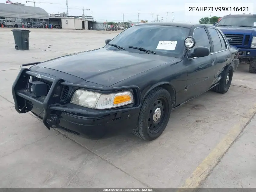 2009 Ford Crown Victoria Police/Police Interceptor VIN: 2FAHP71V99X146421 Lot: 42201280