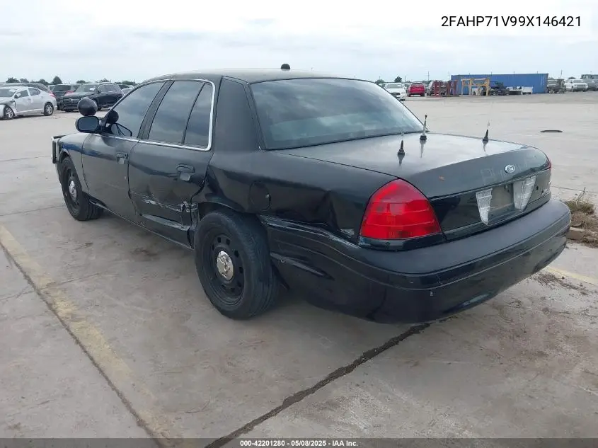 2009 Ford Crown Victoria Police/Police Interceptor VIN: 2FAHP71V99X146421 Lot: 42201280