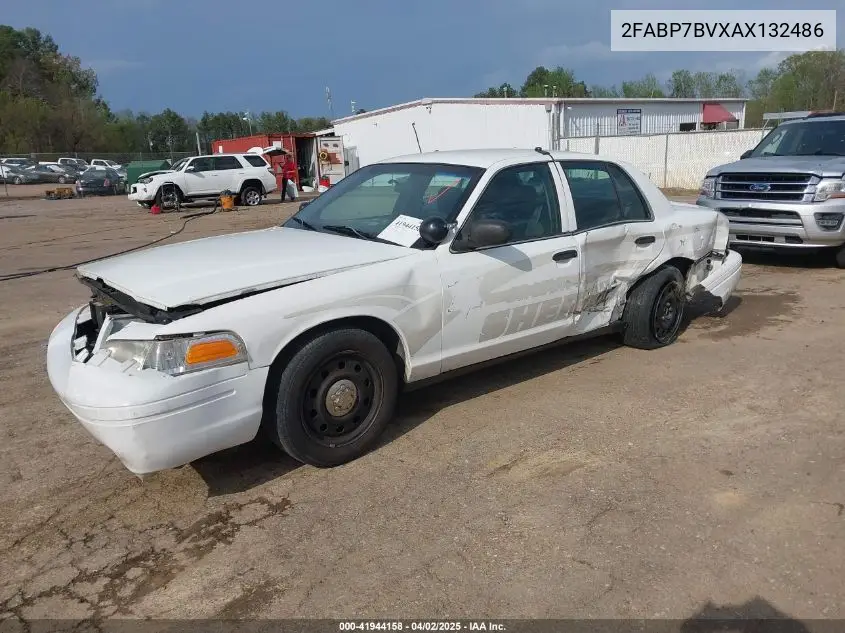 2010 Ford Crown Victoria Police/Police Interceptor VIN: 2FABP7BVXAX132486 Lot: 41944158