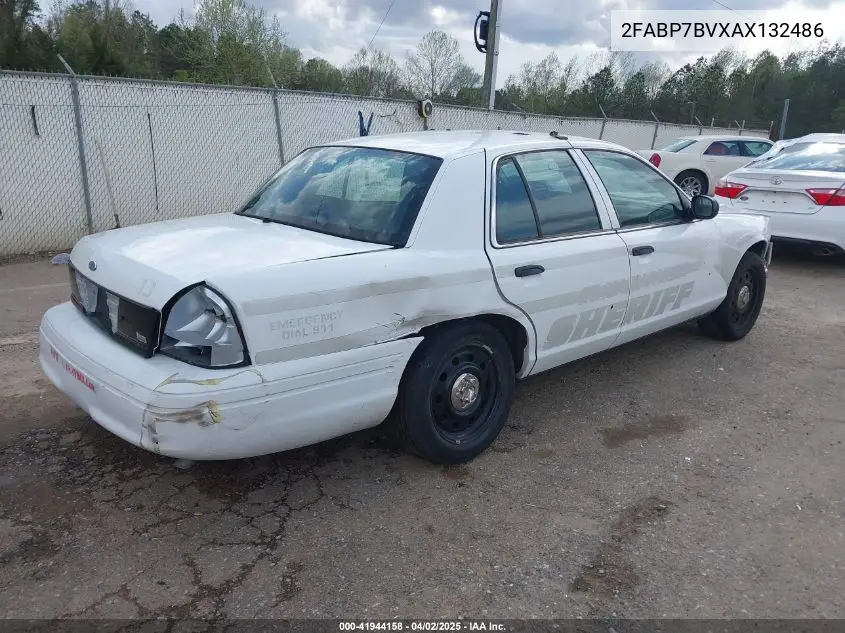 2010 Ford Crown Victoria Police/Police Interceptor VIN: 2FABP7BVXAX132486 Lot: 41944158