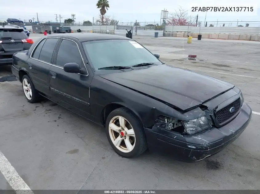 2010 Ford Crown Victoria Police/Police Interceptor VIN: 2FABP7BV2AX137715 Lot: 42185553