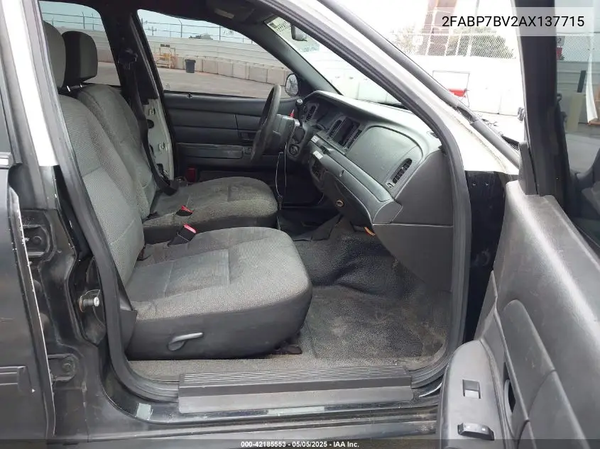 2010 Ford Crown Victoria Police/Police Interceptor VIN: 2FABP7BV2AX137715 Lot: 42185553