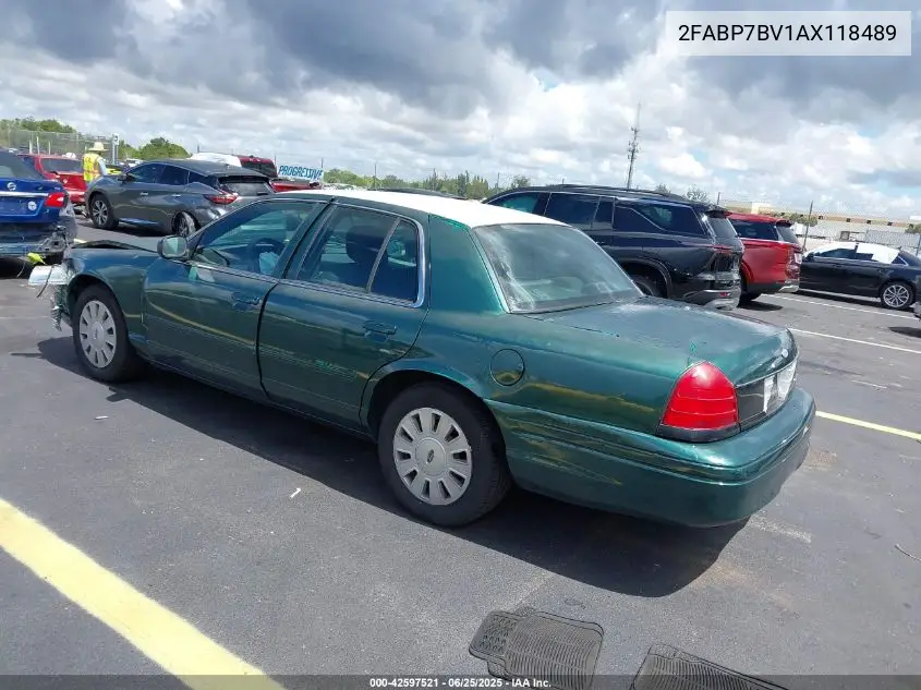 2010 Ford Crown Victoria Police/Police Interceptor VIN: 2FABP7BV1AX118489 Lot: 42597521