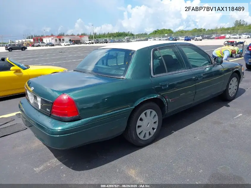 2010 Ford Crown Victoria Police/Police Interceptor VIN: 2FABP7BV1AX118489 Lot: 42597521