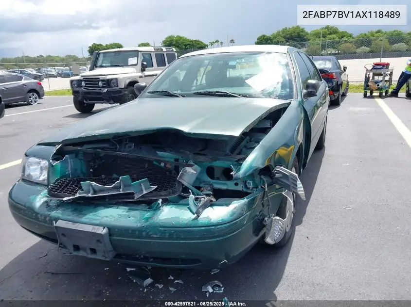 2010 Ford Crown Victoria Police/Police Interceptor VIN: 2FABP7BV1AX118489 Lot: 42597521
