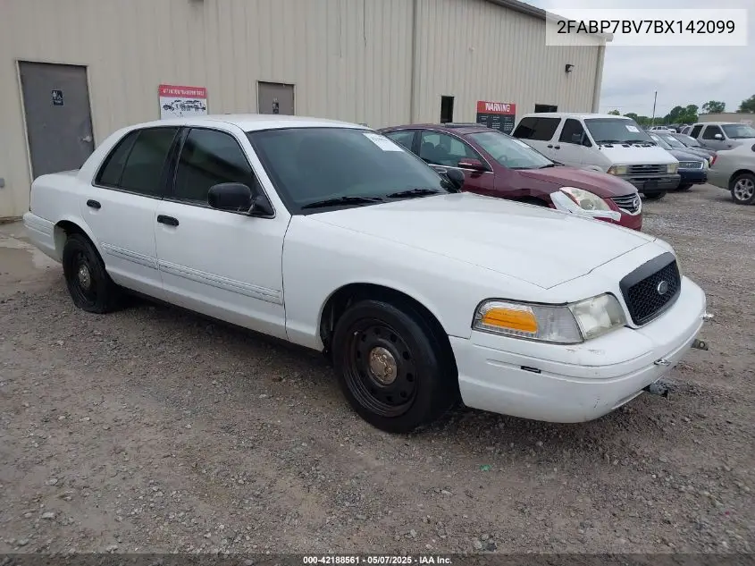 2011 Ford Crown Victoria Police Interceptor VIN: 2FABP7BV7BX142099 Lot: 42188561