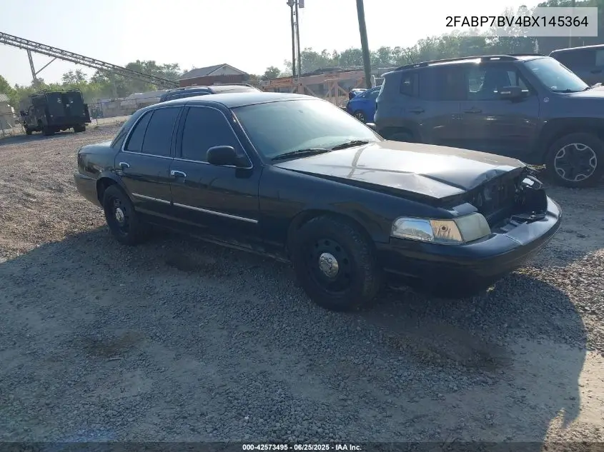 2011 Ford Crown Victoria Police VIN: 2FABP7BV4BX145364 Lot: 42573495