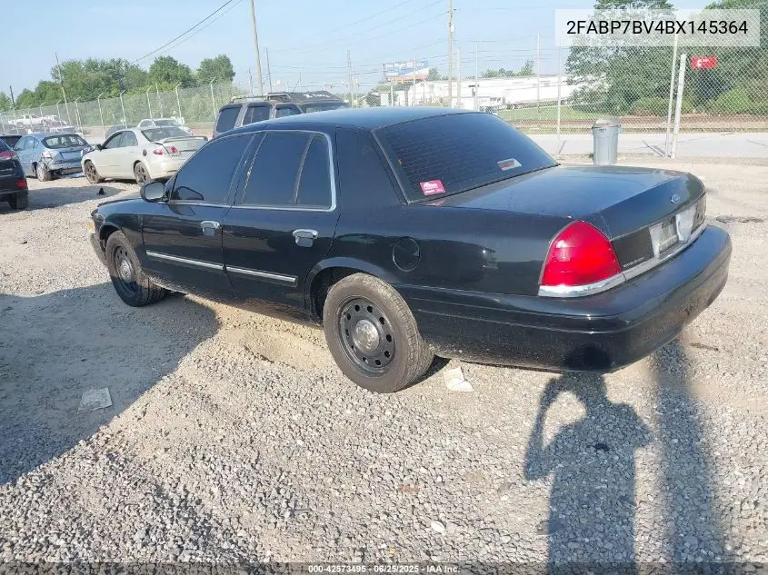 2011 Ford Crown Victoria Police VIN: 2FABP7BV4BX145364 Lot: 42573495