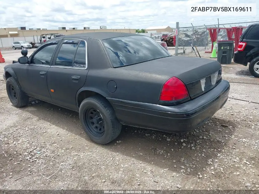 2011 Ford Crown Victoria Police Interceptor VIN: 2FABP7BV5BX169611 Lot: 42579668