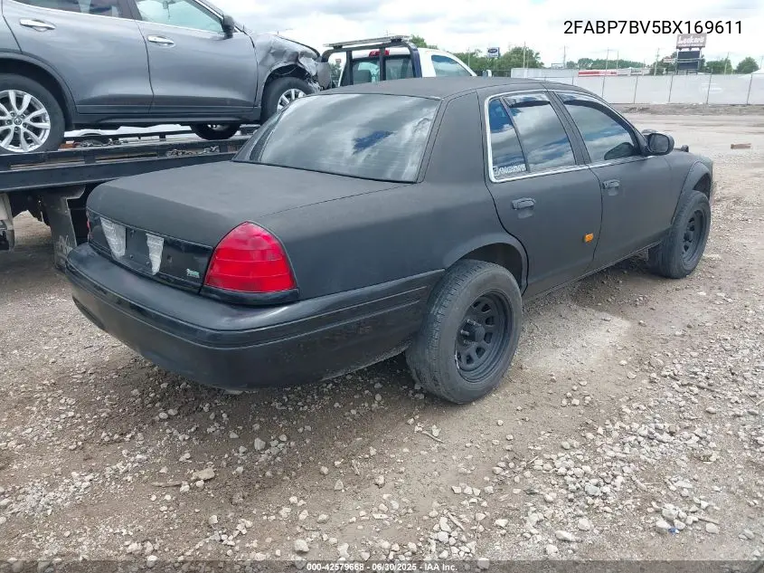 2011 Ford Crown Victoria Police Interceptor VIN: 2FABP7BV5BX169611 Lot: 42579668