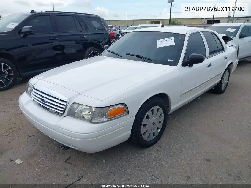 2011 Ford Crown Victoria Police VIN: 2FABP7BV6BX119400 Lot: 42586274