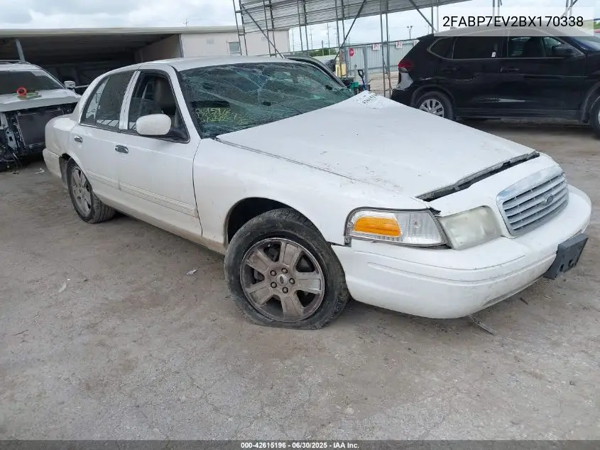 2011 Ford Crown Victoria Lx VIN: 2FABP7EV2BX170338 Lot: 42615196