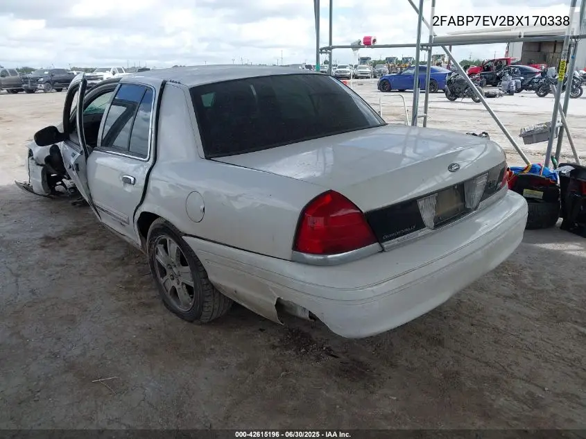 2011 Ford Crown Victoria Lx VIN: 2FABP7EV2BX170338 Lot: 42615196