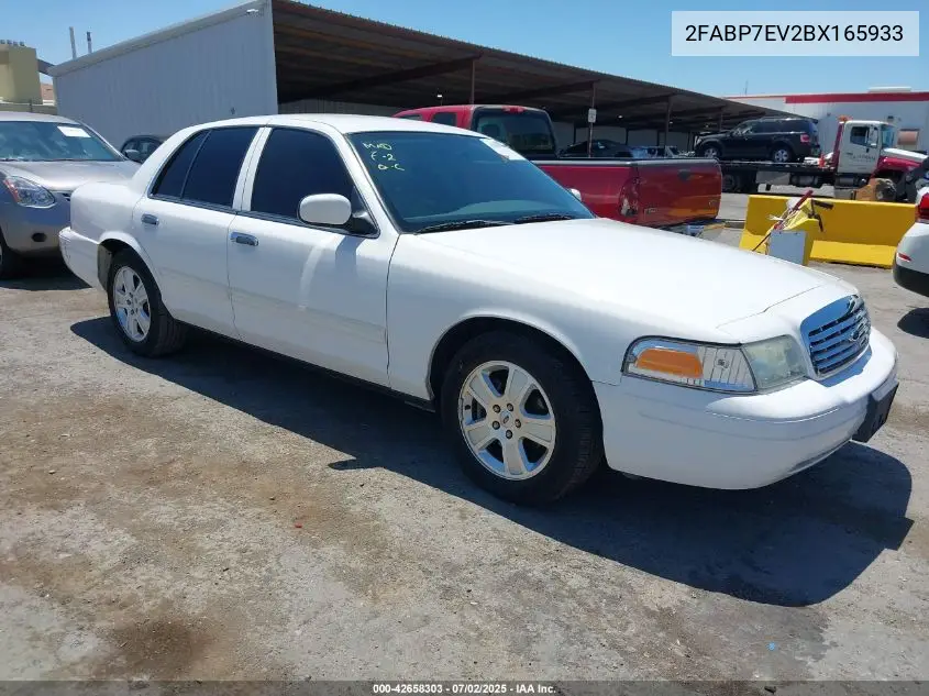 2011 Ford Crown Victoria Lx VIN: 2FABP7EV2BX165933 Lot: 42658303