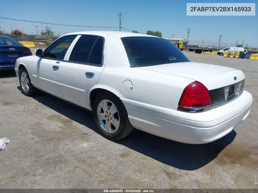2011 Ford Crown Victoria Lx VIN: 2FABP7EV2BX165933 Lot: 42658303
