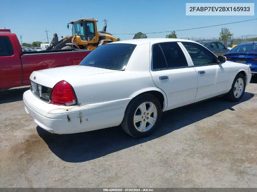 2011 Ford Crown Victoria Lx VIN: 2FABP7EV2BX165933 Lot: 42658303