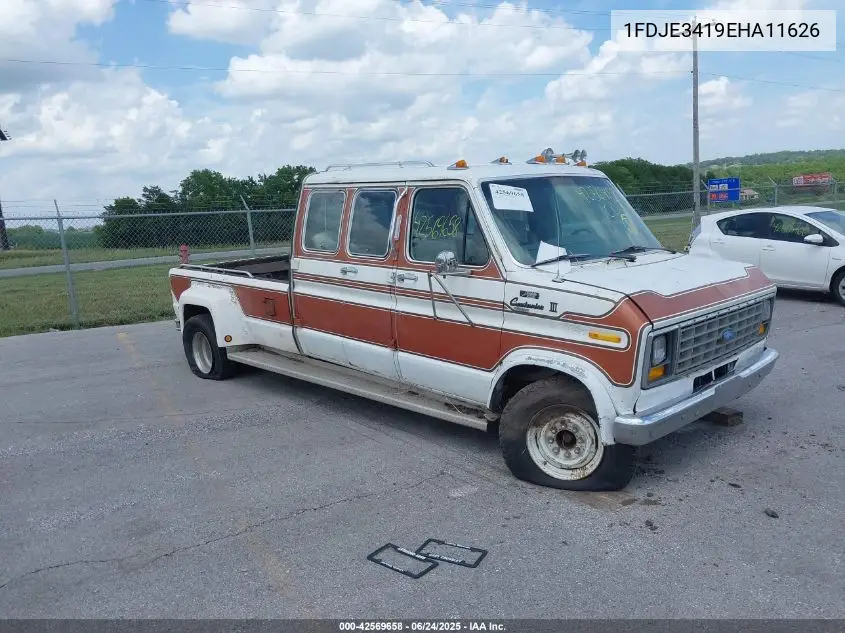 1987 Ford Econoline E350 Van VIN: 1FDJE3419HA11626 Lot: 42569658