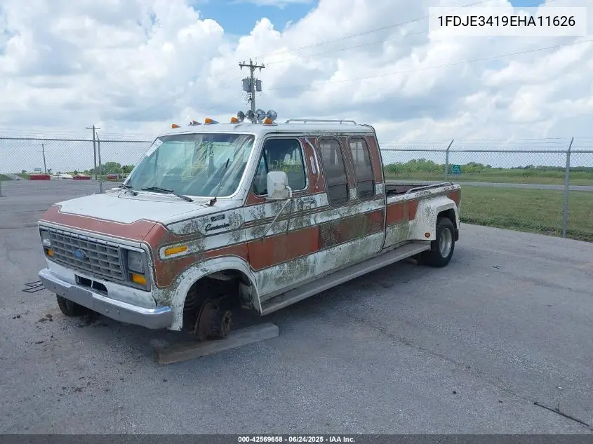 1987 Ford Econoline E350 Van VIN: 1FDJE3419HA11626 Lot: 42569658