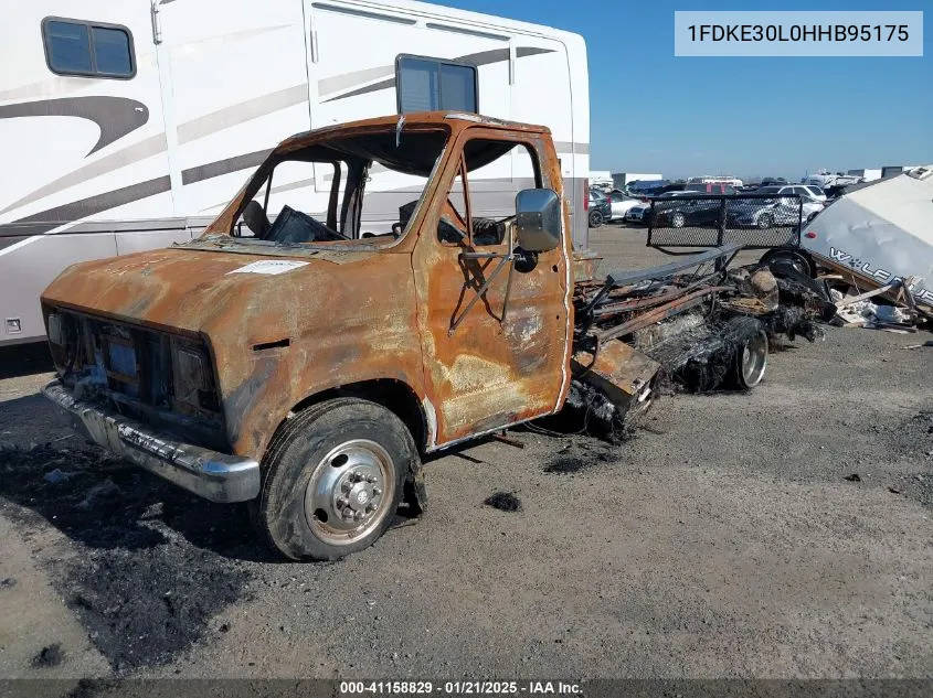 1987 Ford Econoline E350 Cutaway Van VIN: 1FDKE30L0HHB95175 Lot: 41158829