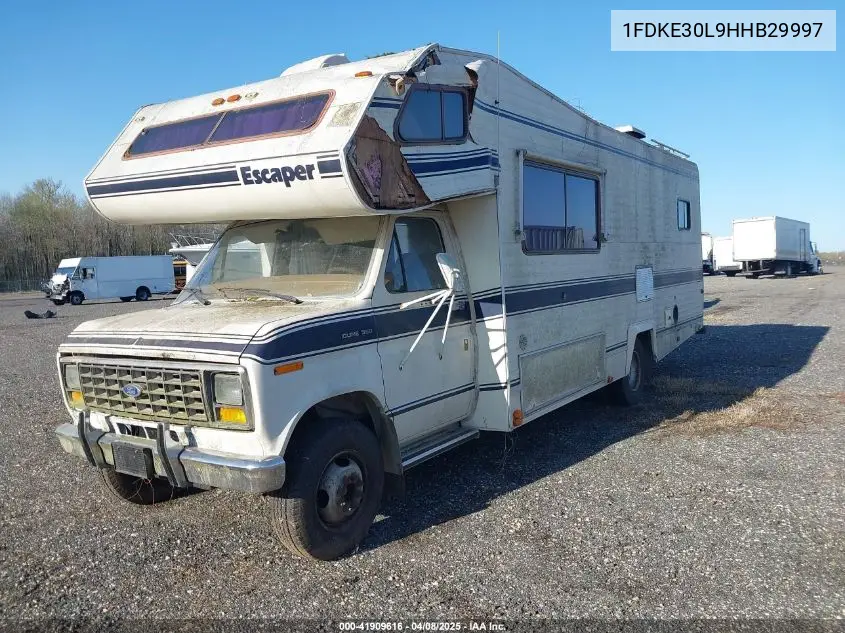 1987 Ford Econoline E350 Cutaway Van VIN: 1FDKE30L9HHB29997 Lot: 41909616