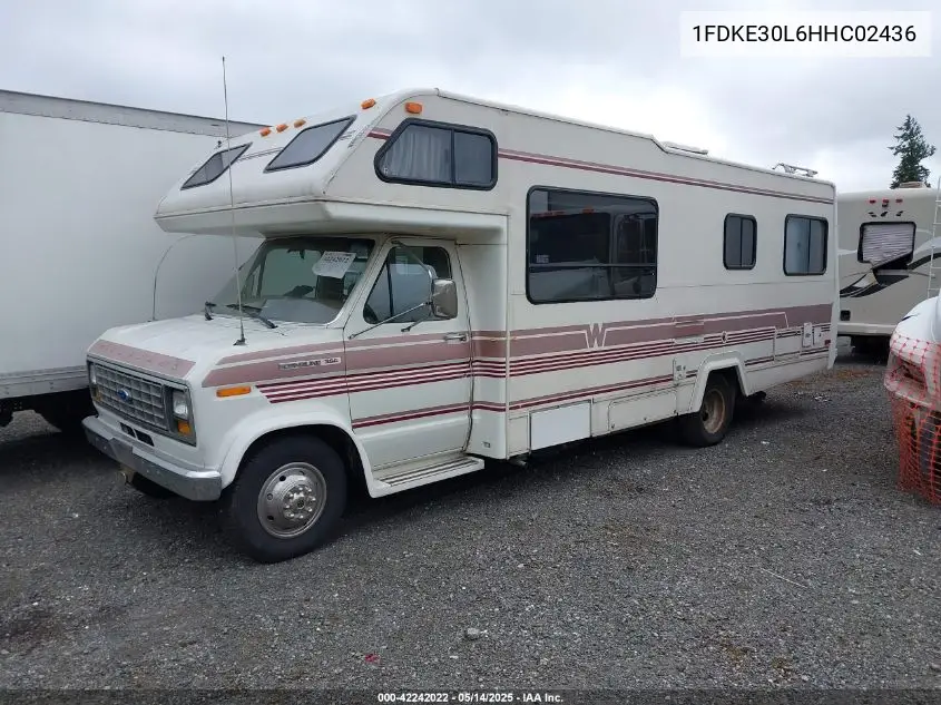 1987 Ford Econoline E350 Cutaway Van VIN: 1FDKE30L6HHC02436 Lot: 42242022