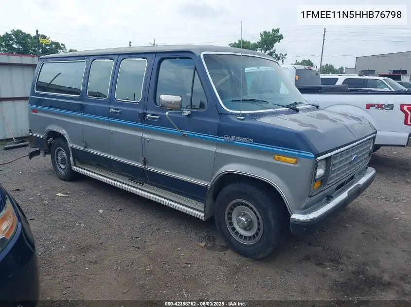 1987 Ford Econoline E150 VIN: 1FMEE11N5HHB76798 Lot: 42388762