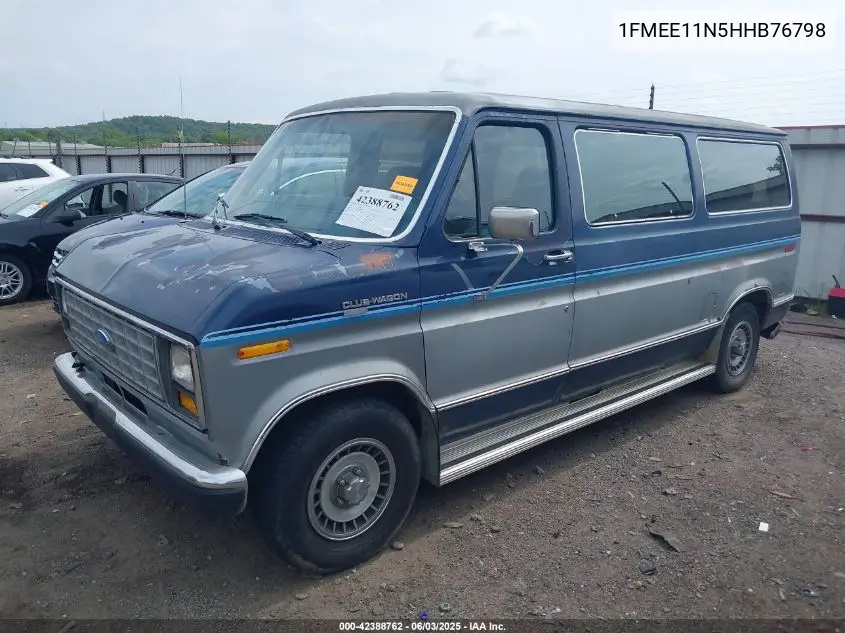 1987 Ford Econoline E150 VIN: 1FMEE11N5HHB76798 Lot: 42388762
