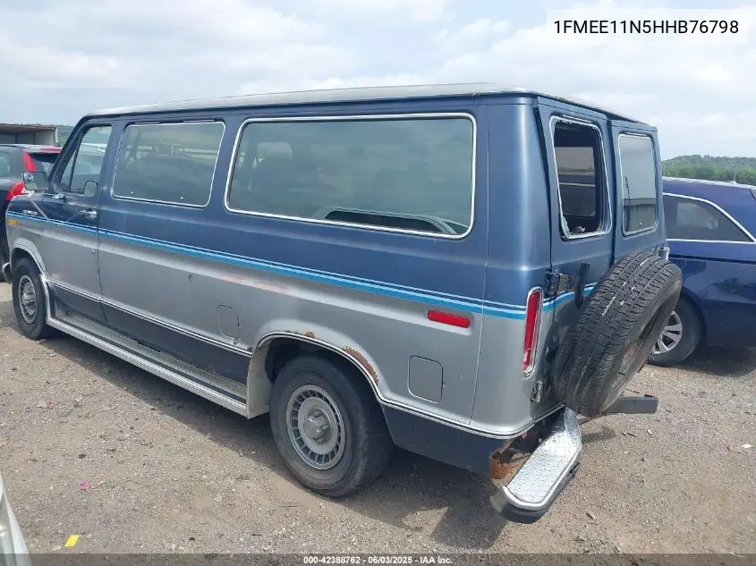 1987 Ford Econoline E150 VIN: 1FMEE11N5HHB76798 Lot: 42388762