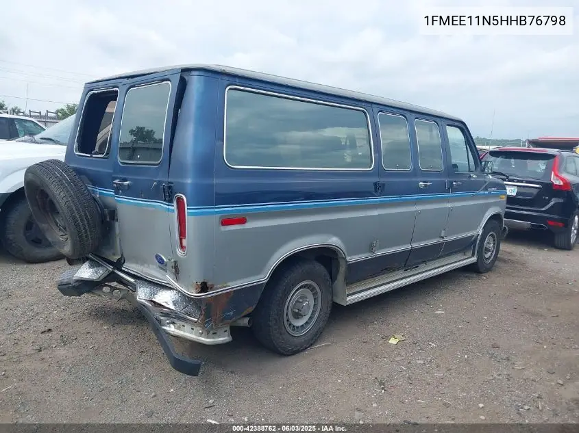 1987 Ford Econoline E150 VIN: 1FMEE11N5HHB76798 Lot: 42388762